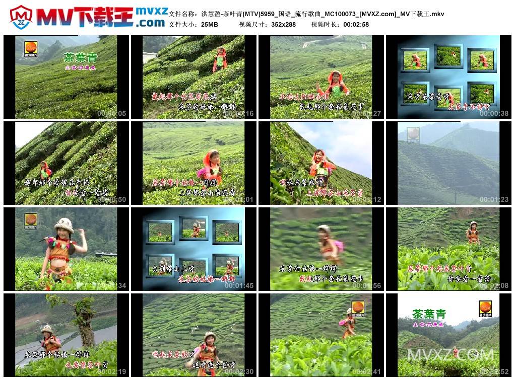洪慧盈-茶叶青(MTV)5959_国语_流行歌曲_MC100073